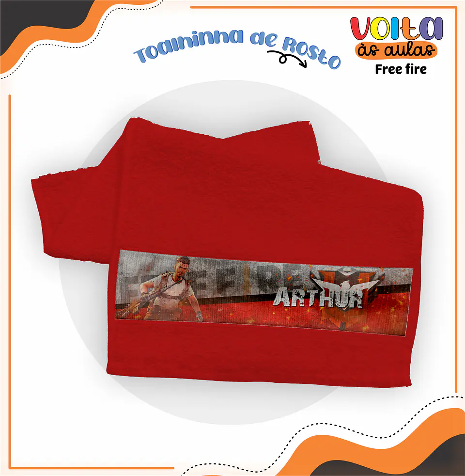 Arquivo encadernação kit escolar Free Fire - LINA CRIATIVA 10