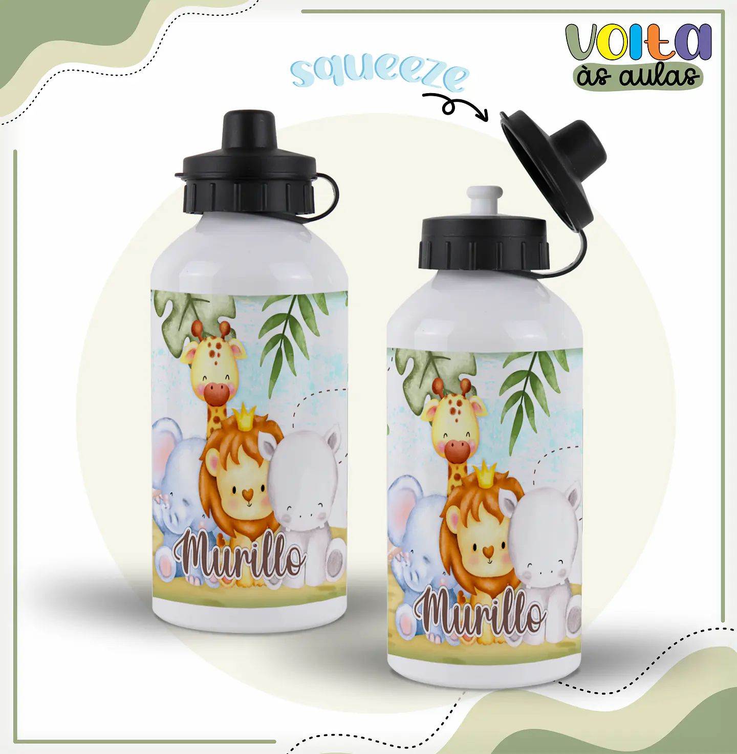 Arquivo encadernação kit escolar Safari - LINA CRIATIVA 11