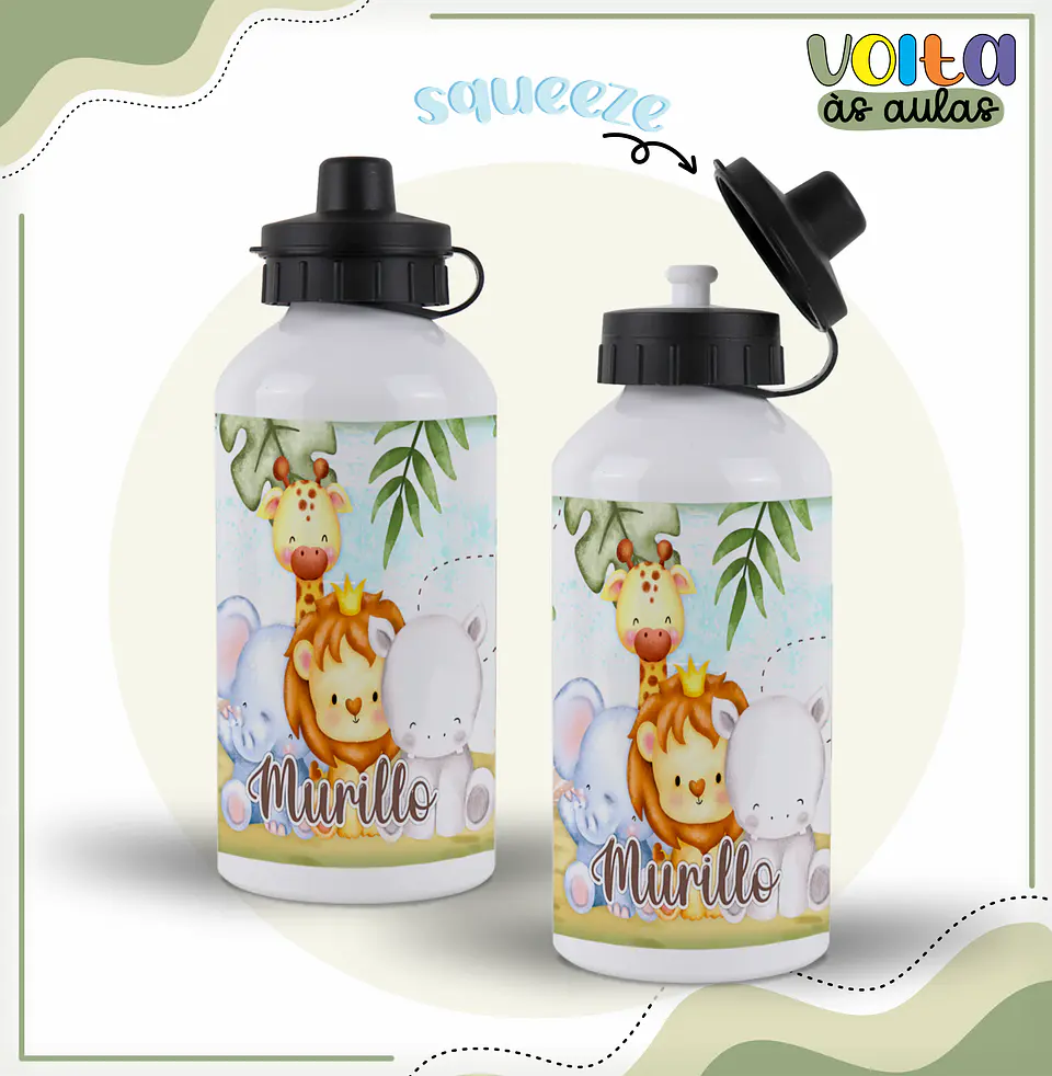 Arquivo encadernação kit escolar Safari - LINA CRIATIVA 11