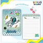 Arquivo encadernação kit escolar Astronauta - LINA CRIATIVA - Thumbnail 2