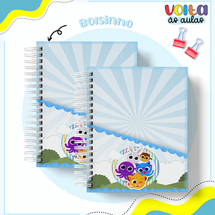 Arquivo encadernação kit escolar Bolofofo - LINA CRIATIVA