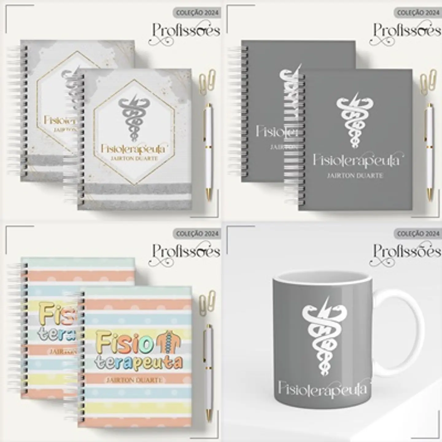 Aquivo Encadernação Kit Fisioterapeuta - LINA CRIATIVA 1