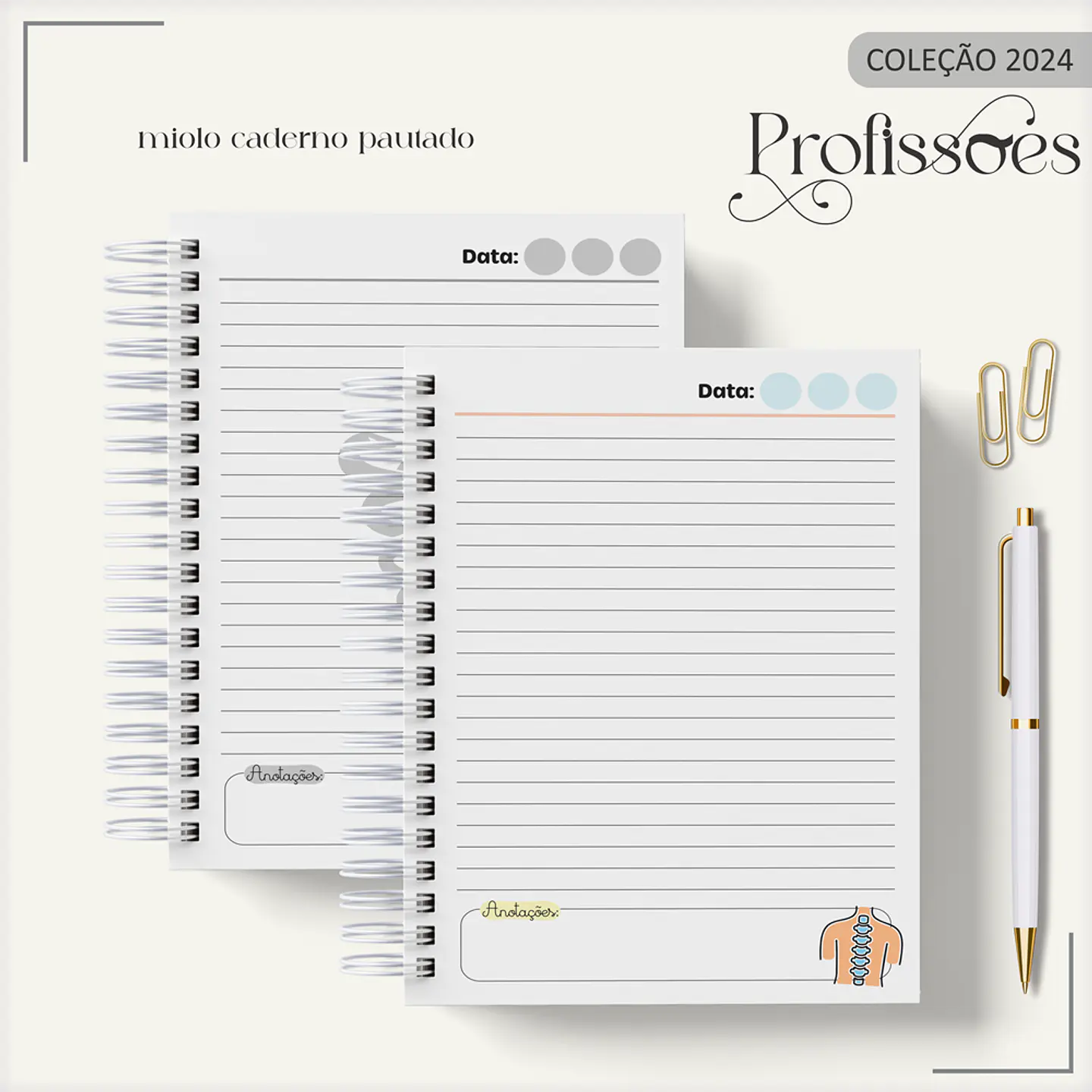 Aquivo Encadernação Kit Fisioterapeuta - LINA CRIATIVA 8