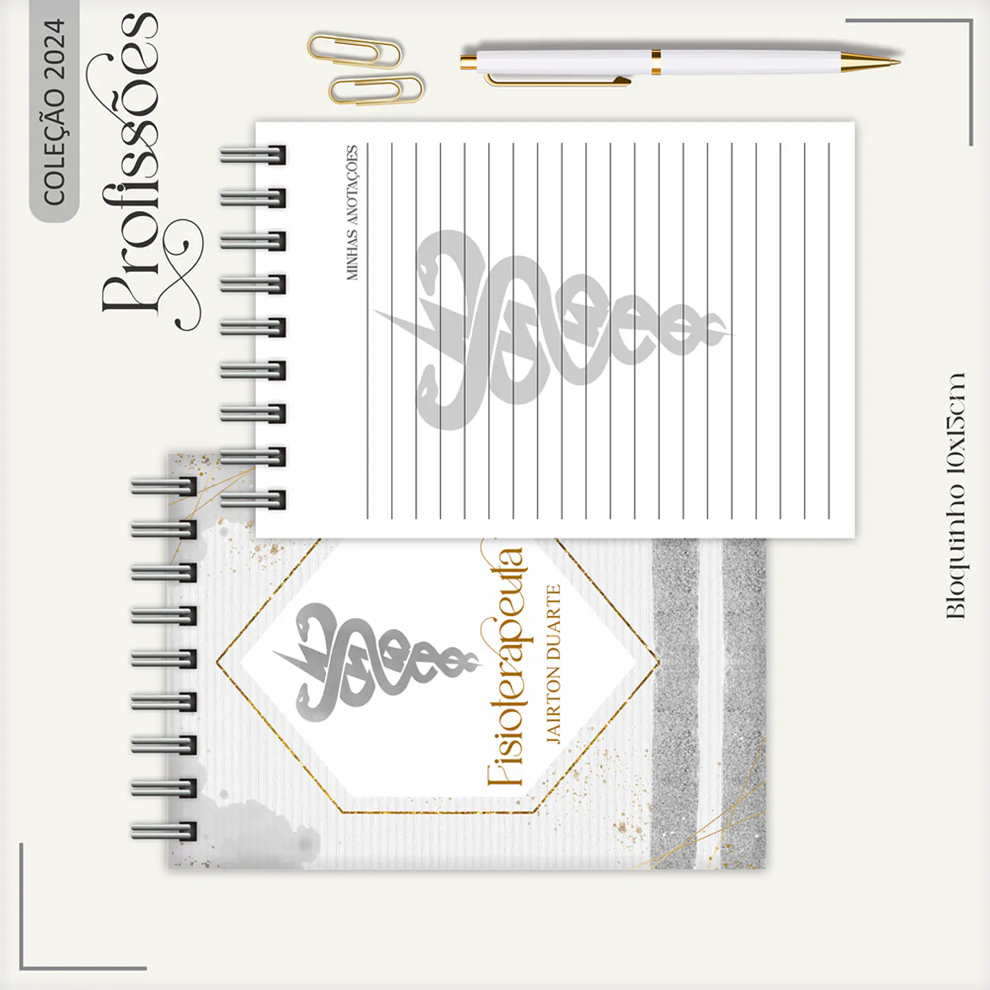 Aquivo Encadernação Kit Fisioterapeuta - LINA CRIATIVA 9