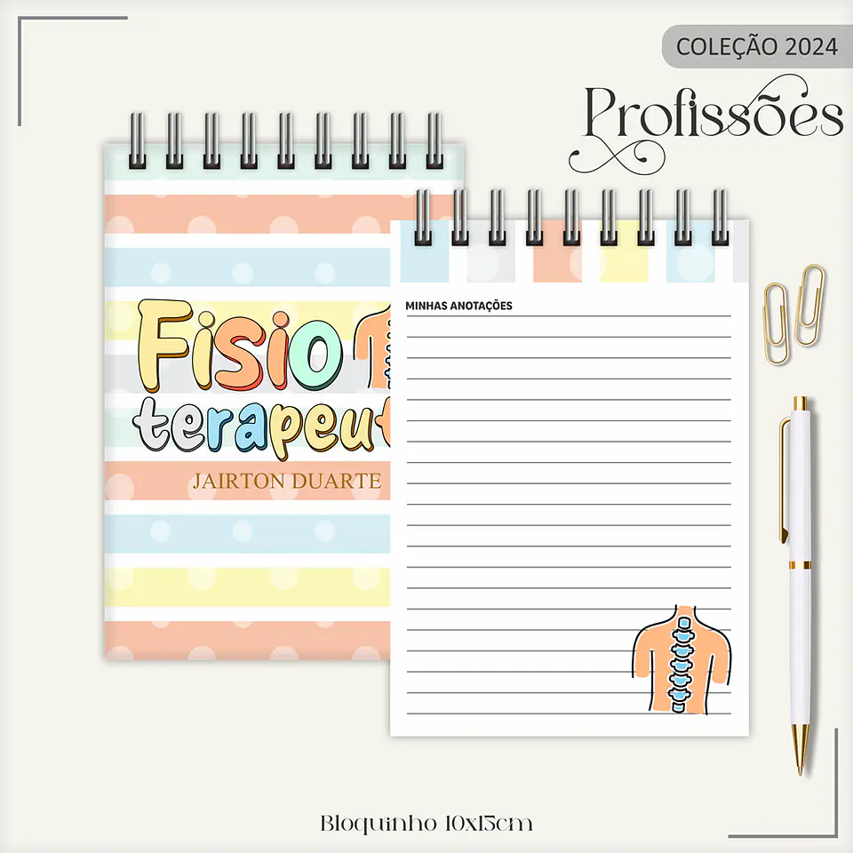 Aquivo Encadernação Kit Fisioterapeuta - LINA CRIATIVA 11