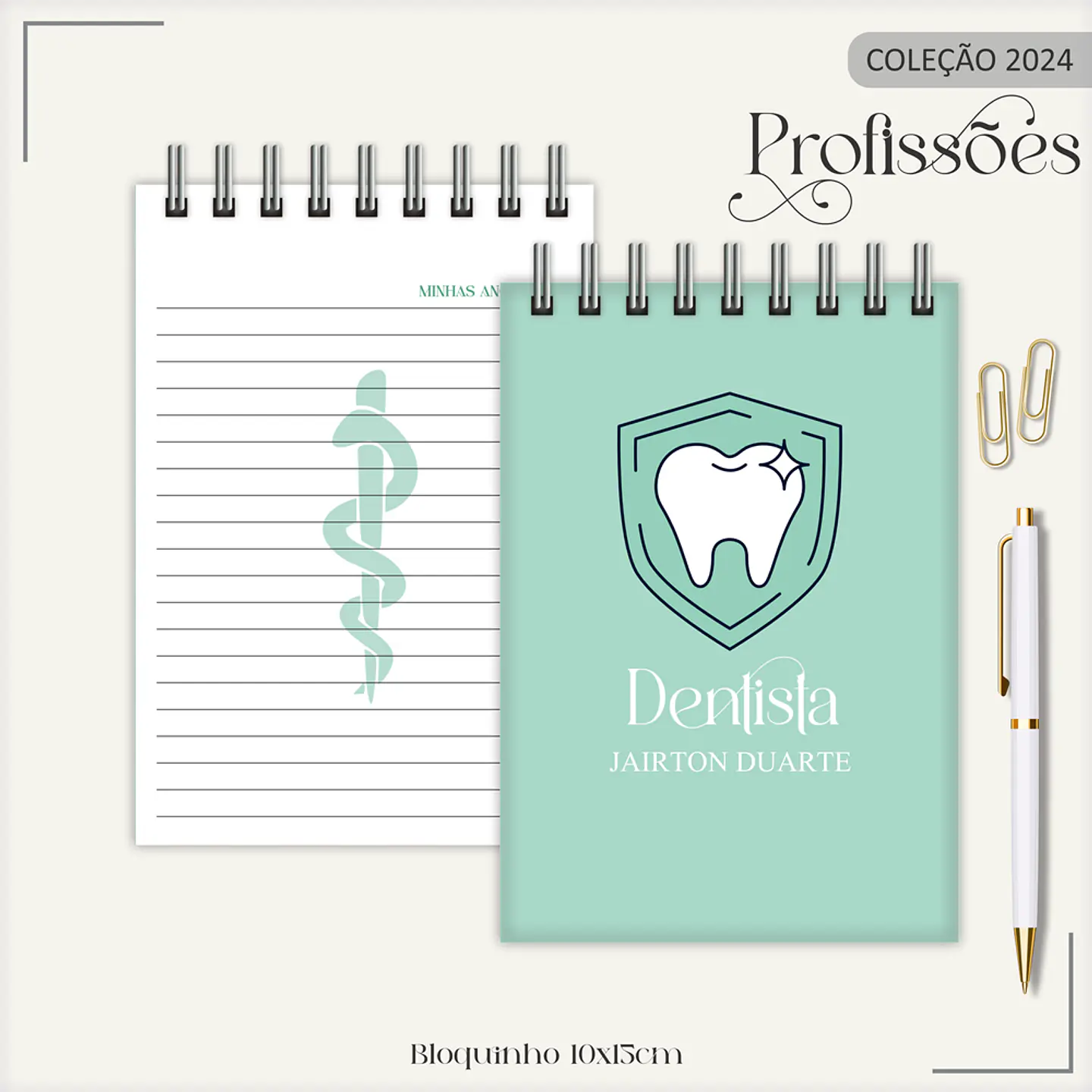 Aquivo Encadernação Kit Dentista - LINA CRIATIVA 14
