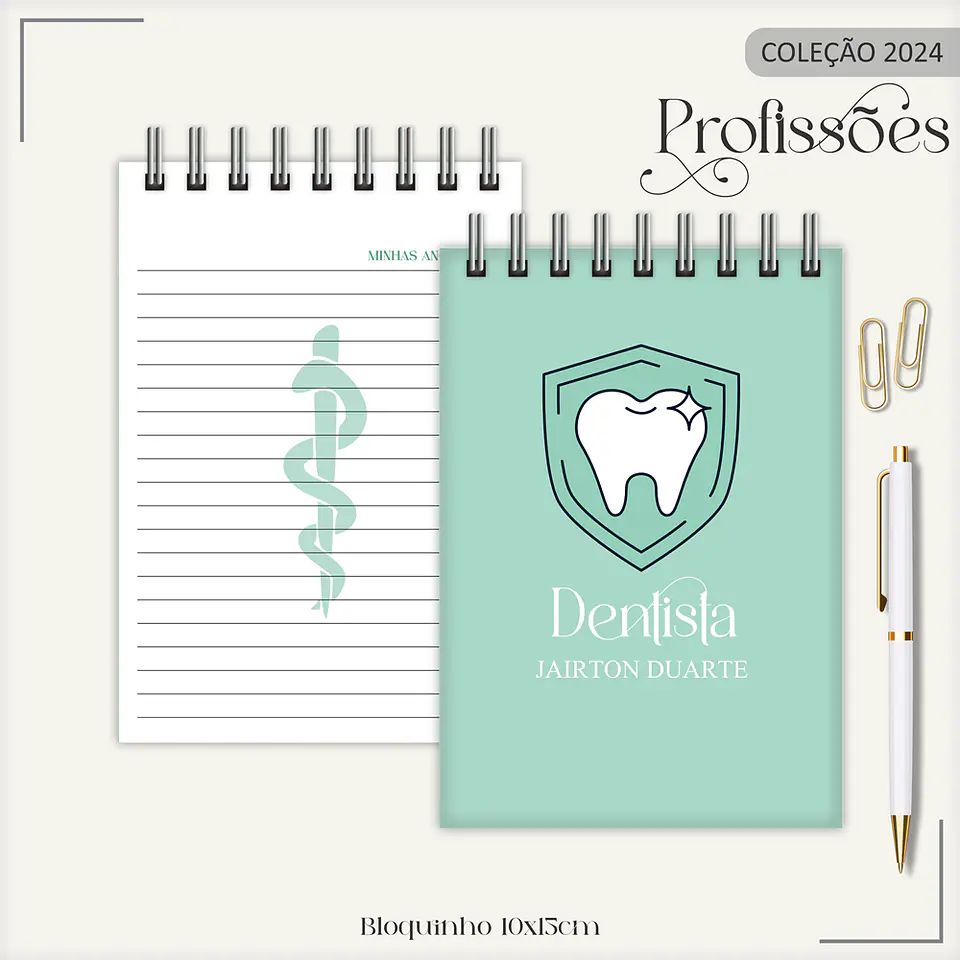 Aquivo Encadernação Kit Dentista - LINA CRIATIVA 14