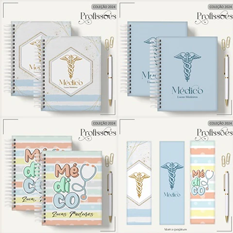 Aquivo Encadernação Kit Médico - LINA CRIATIVA