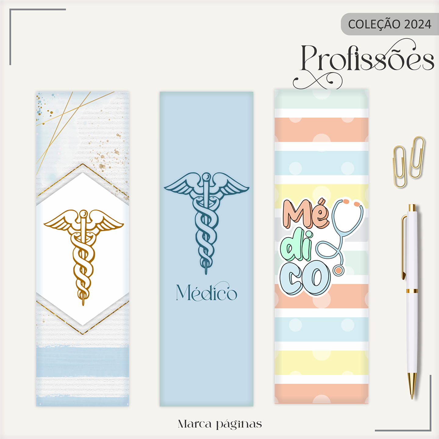 Aquivo Encadernação Kit Médico - LINA CRIATIVA 2