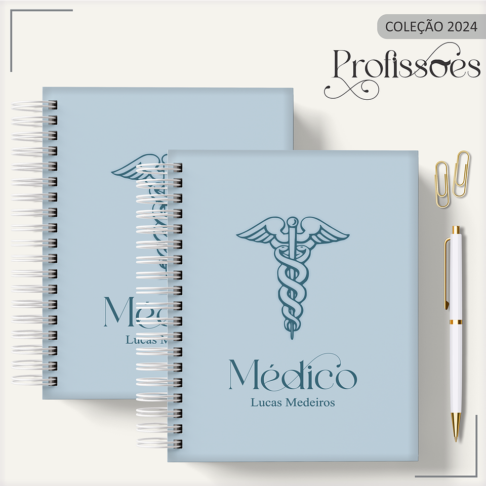 Aquivo Encadernação Kit Médico - LINA CRIATIVA 4