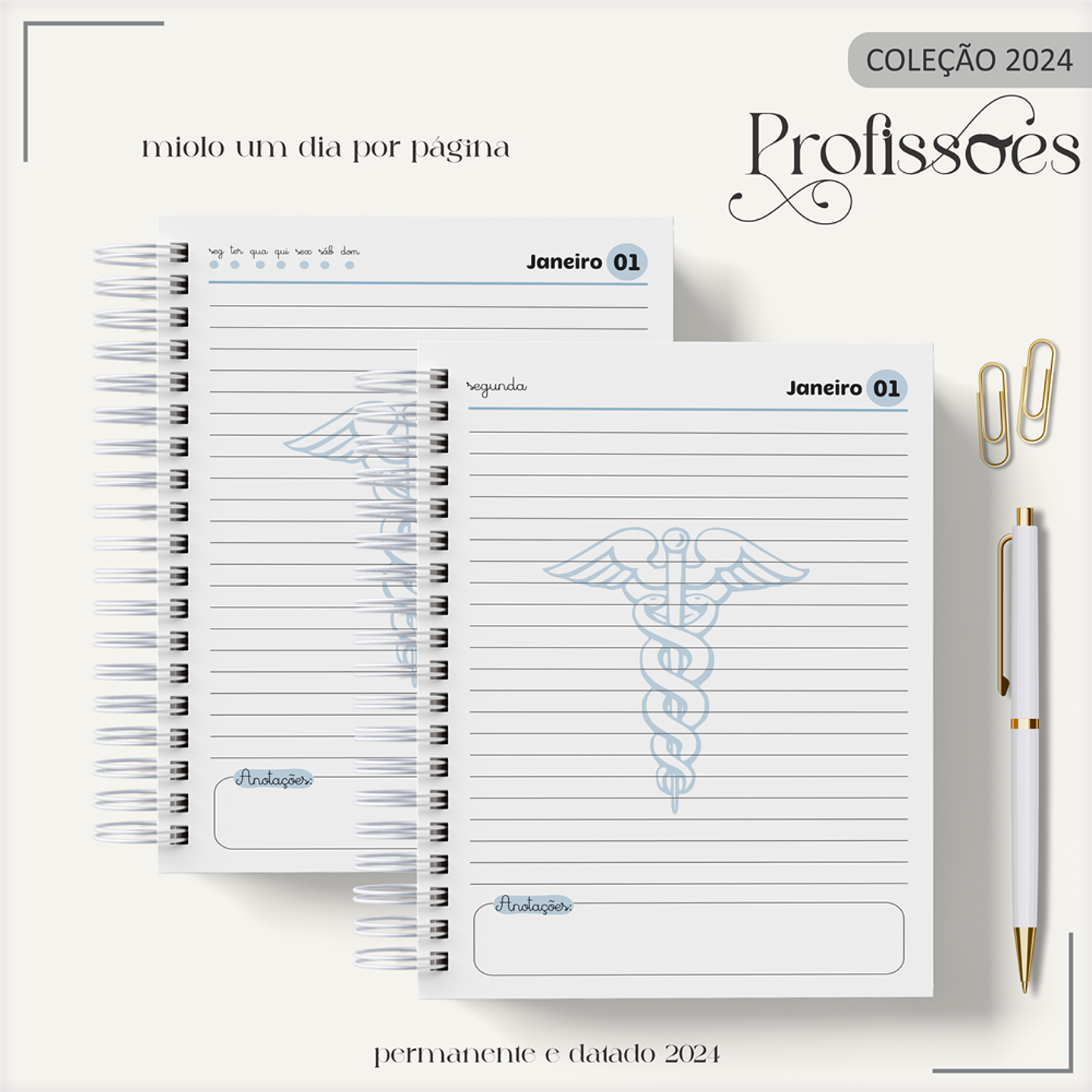 Aquivo Encadernação Kit Médico - LINA CRIATIVA 6