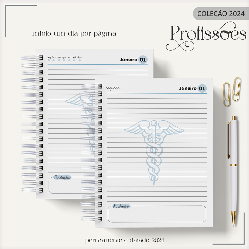 Aquivo Encadernação Kit Médico - LINA CRIATIVA 6