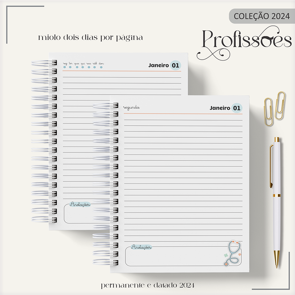 Aquivo Encadernação Kit Médico - LINA CRIATIVA 8