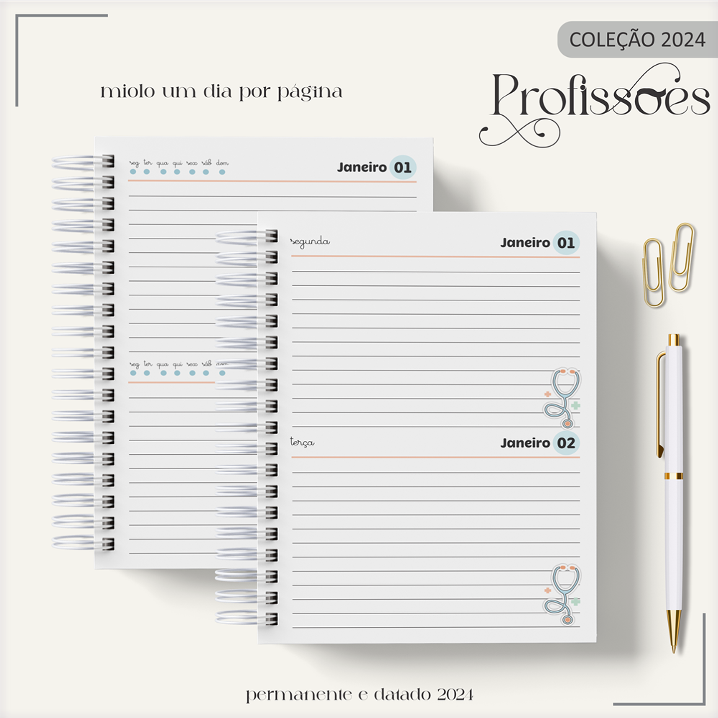 Aquivo Encadernação Kit Médico - LINA CRIATIVA 9