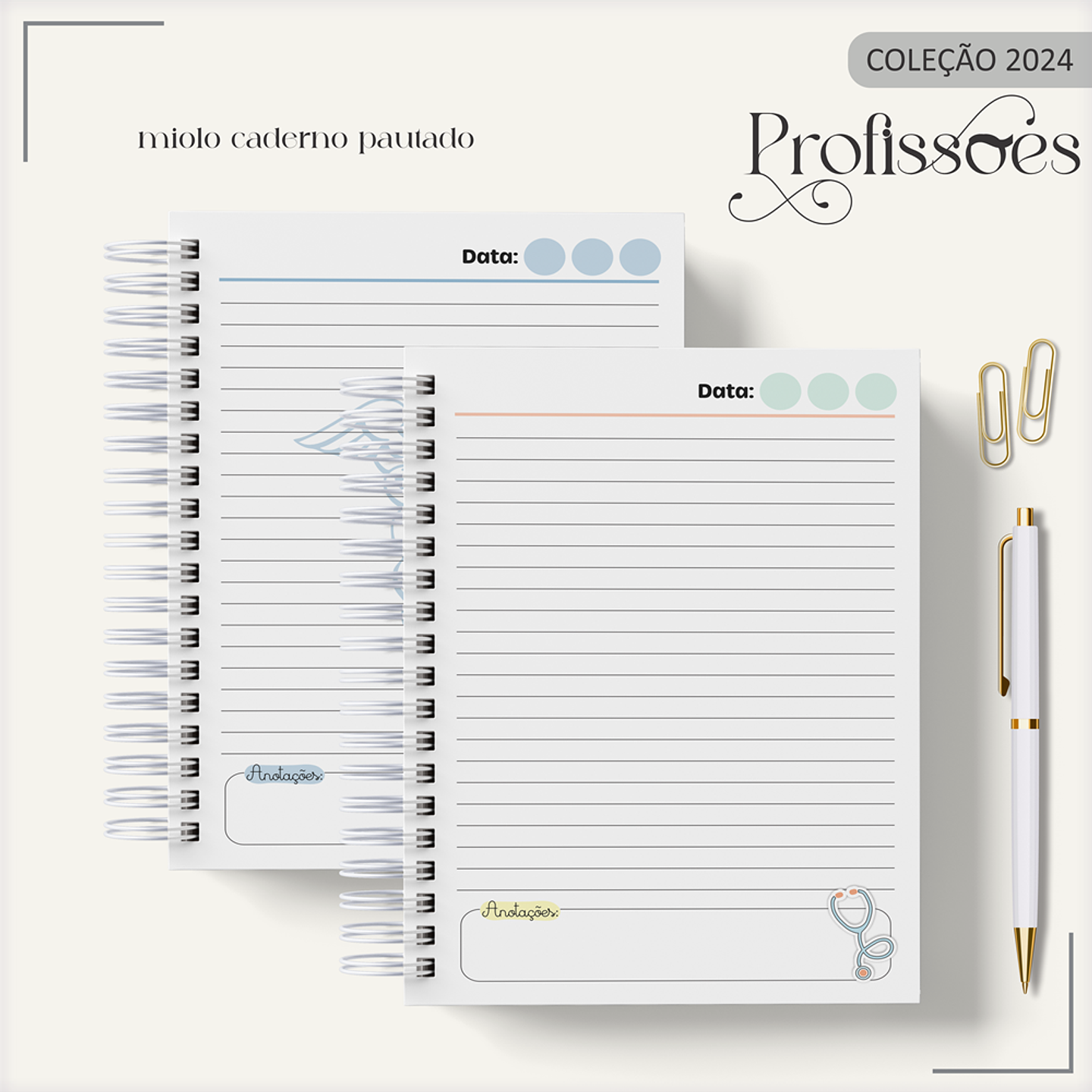 Aquivo Encadernação Kit Médico - LINA CRIATIVA 10