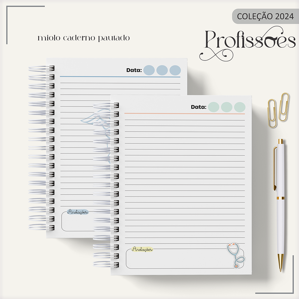 Aquivo Encadernação Kit Médico - LINA CRIATIVA 10