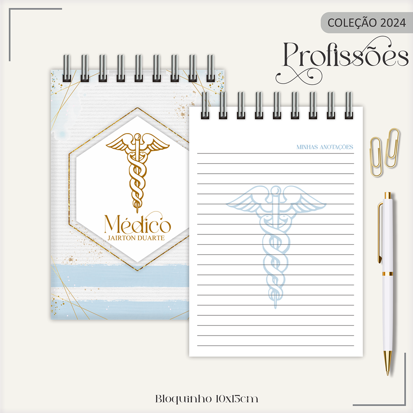 Aquivo Encadernação Kit Médico - LINA CRIATIVA 11