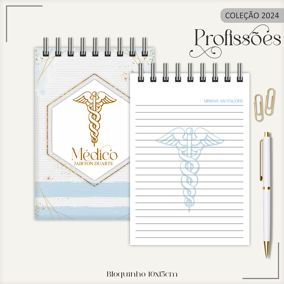 Aquivo Encadernação Kit Médico - LINA CRIATIVA 11