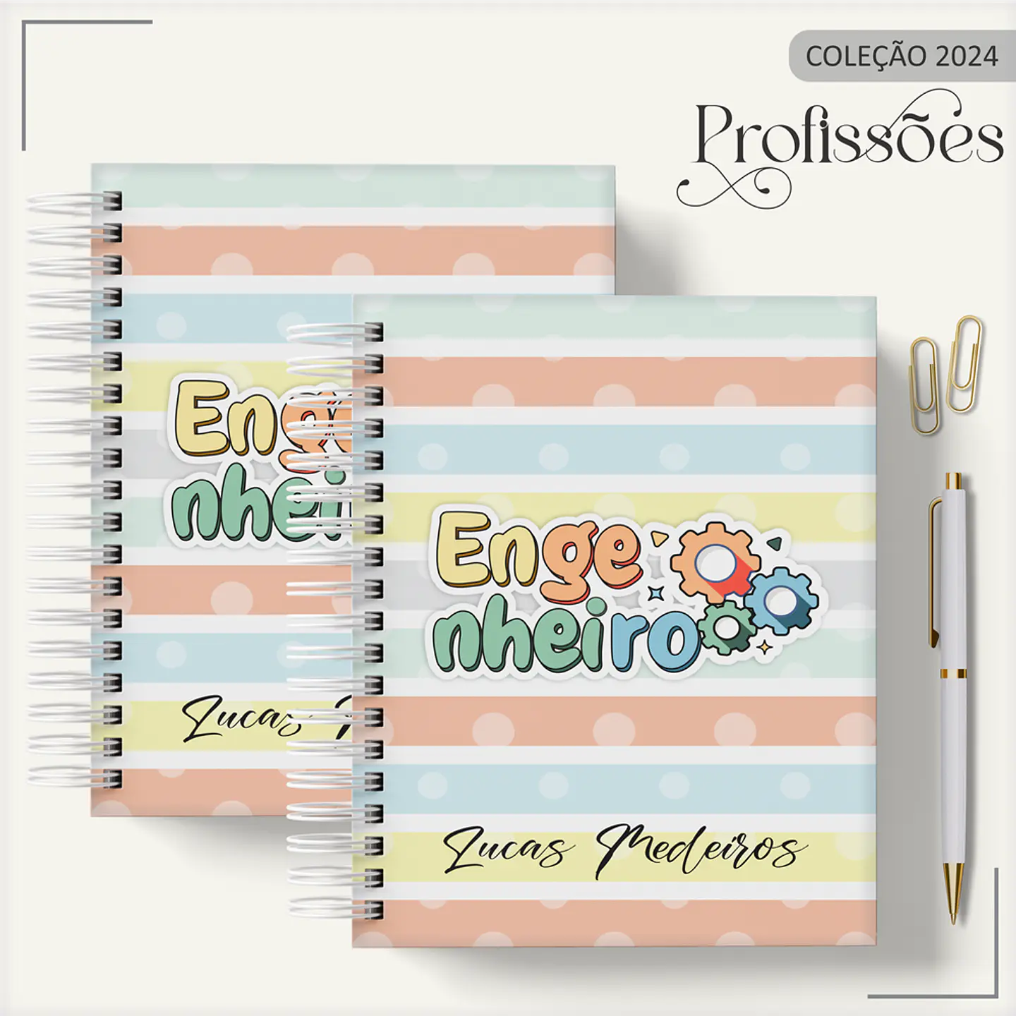 Aquivo Encadernação Kit Engenheiro - LINA CRIATIVA 8