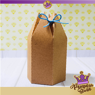 Arquivo de Corte Caixa  Sextavada Triangulo