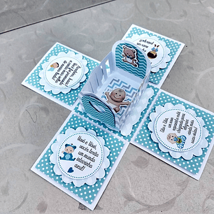 Arquivo de Corte Anúncio Gravidez Berço - Menino