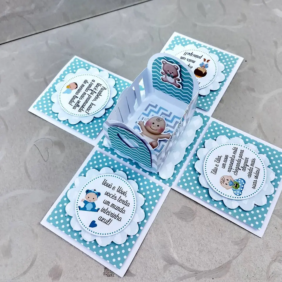 Arquivo de Corte Anúncio Gravidez Berço - Menino 1