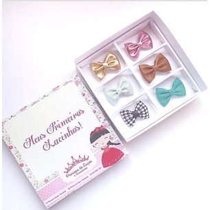 arquivo de corte caixa meus primeiros lacinhos 