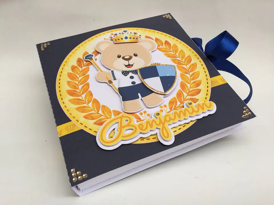 Arquivo de Corte Caixa Recordações Ursinho Principe 1