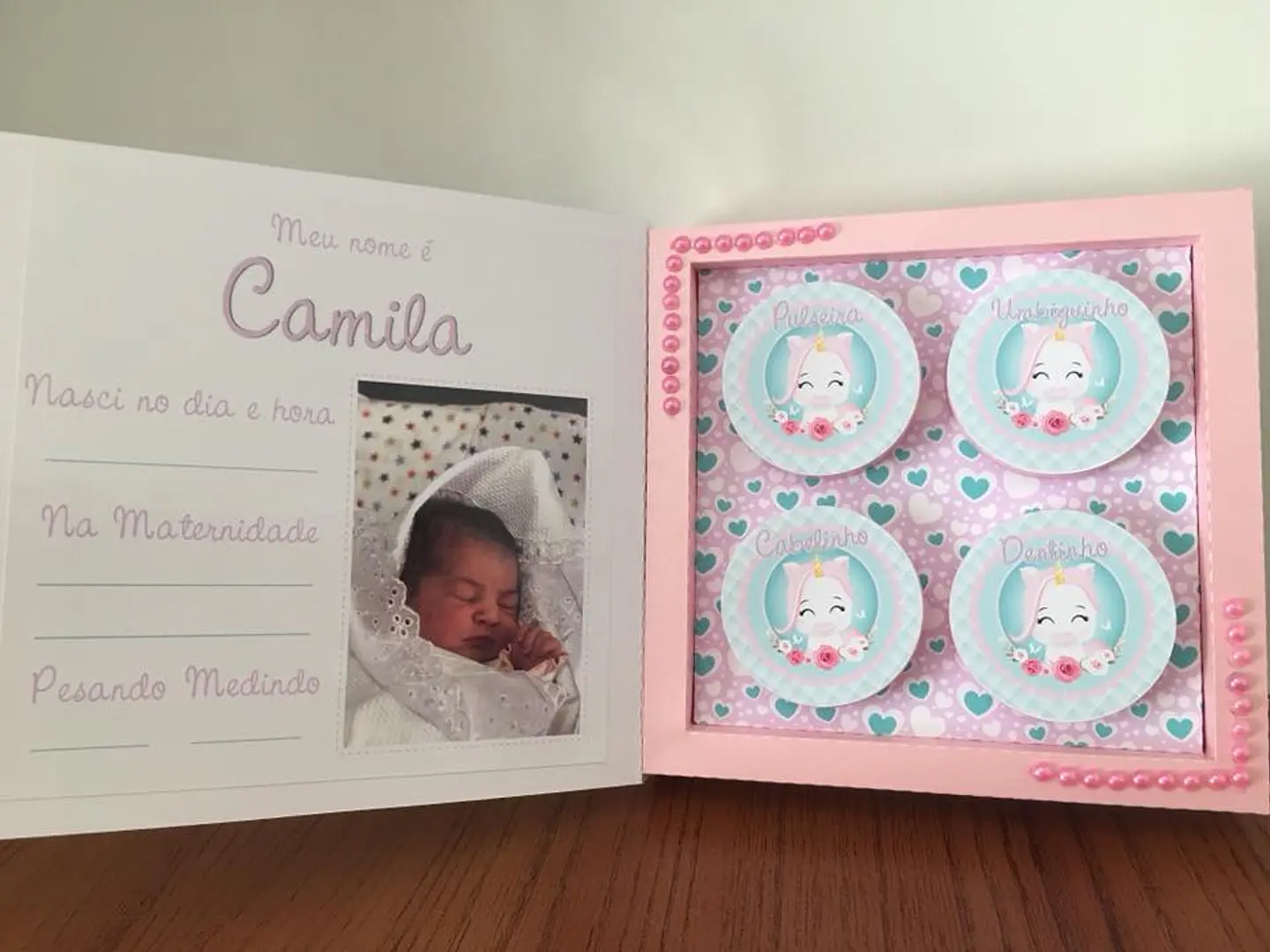 Arquivo de Corte Caixa Recordação Bebê 1