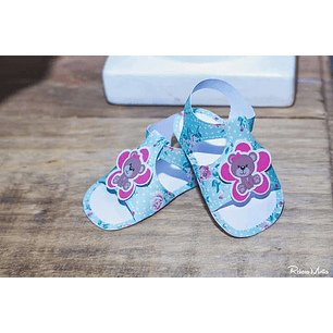 arquivo de corte sandalia bebê