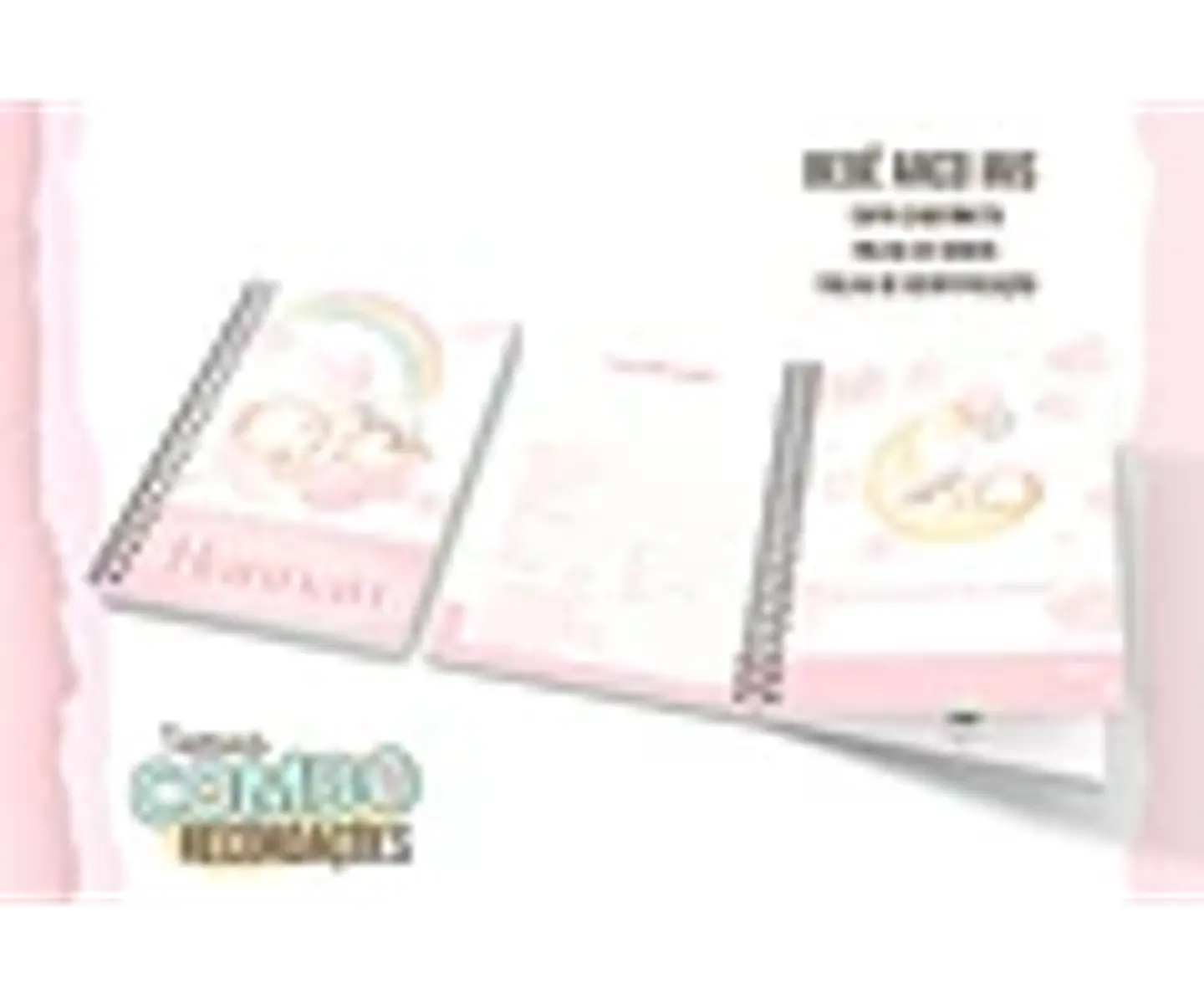 ARQUIVO ENCADERNAÇÃO BABY BEBÊ ARCO-IRIS 1