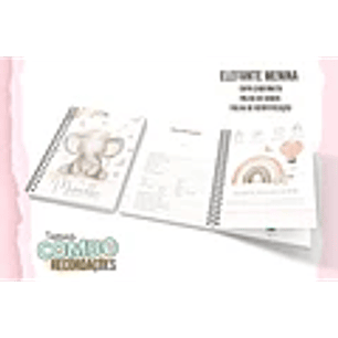 ARQUIVO ENCADERNAÇÃO BABY ELEFANTE MENINA