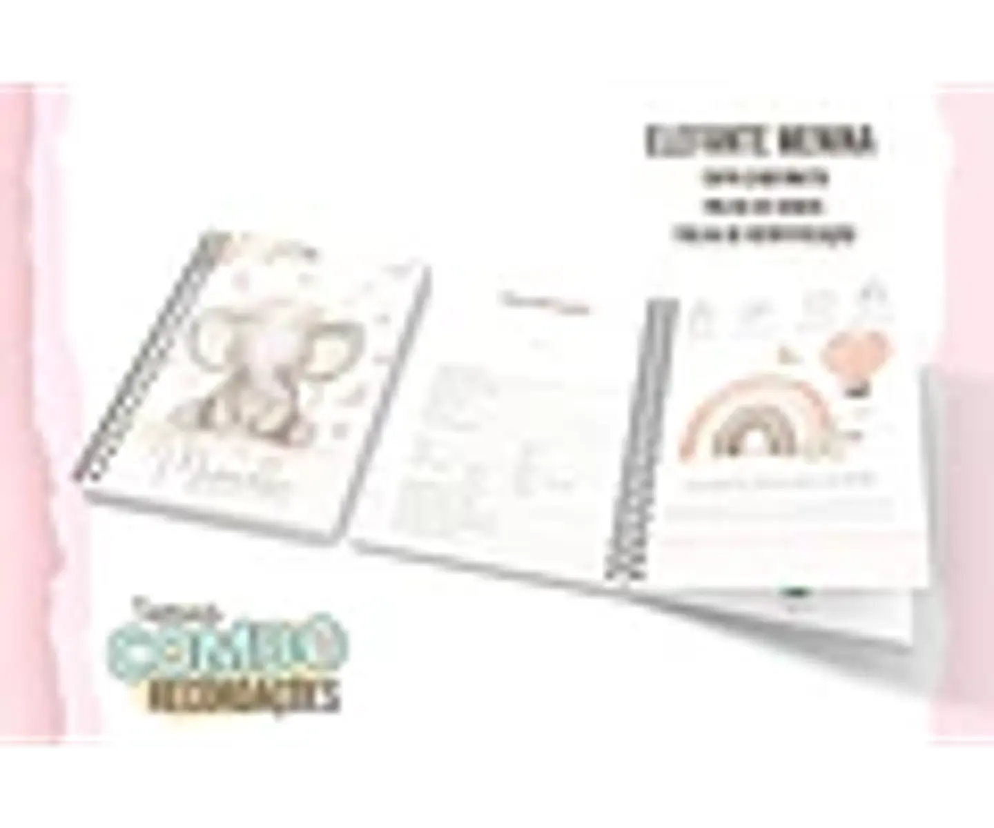 ARQUIVO ENCADERNAÇÃO BABY ELEFANTE MENINA 1