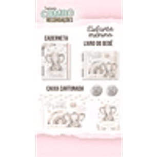 ARQUIVO ENCADERNAÇÃO BABY ELEFANTE MENINA