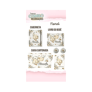ARQUIVO ENCADERNAÇÃO BABY MENINA FLORAL