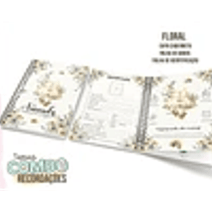 ARQUIVO ENCADERNAÇÃO BABY MENINA FLORAL