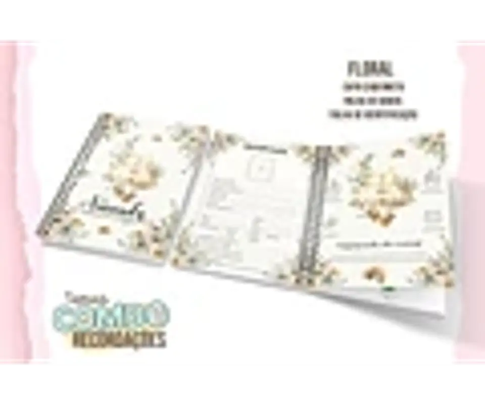 ARQUIVO ENCADERNAÇÃO BABY MENINA FLORAL 2
