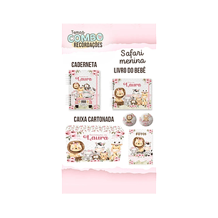 ARQUIVO ENCADERNAÇÃO BABY SAFARI MENINA