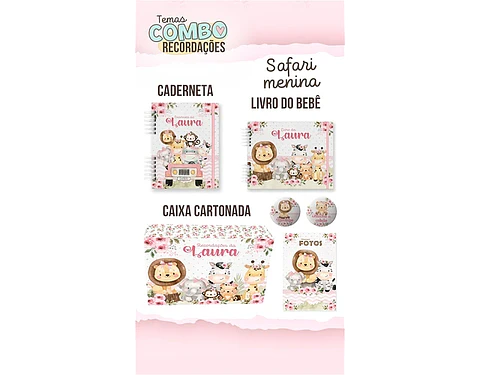 ARQUIVO ENCADERNAÇÃO BABY SAFARI MENINA