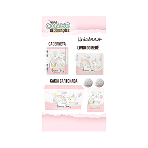 ARQUIVO ENCADERNAÇÃO BABY UNICÓRNIO