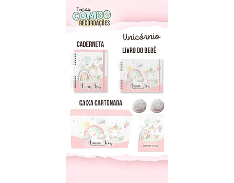ARQUIVO ENCADERNAÇÃO BABY UNICÓRNIO
