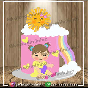 arquivo topo de bolo baby solzinho