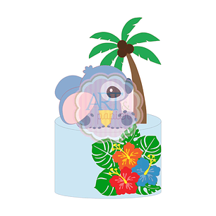 Arquivo Topo de Bolo Stitch