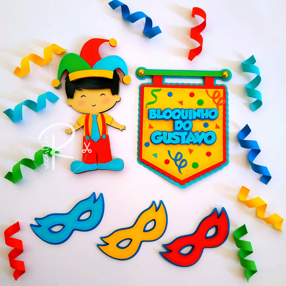  Arquivo Topo de Bolo Bloquinho de Carnaval 1