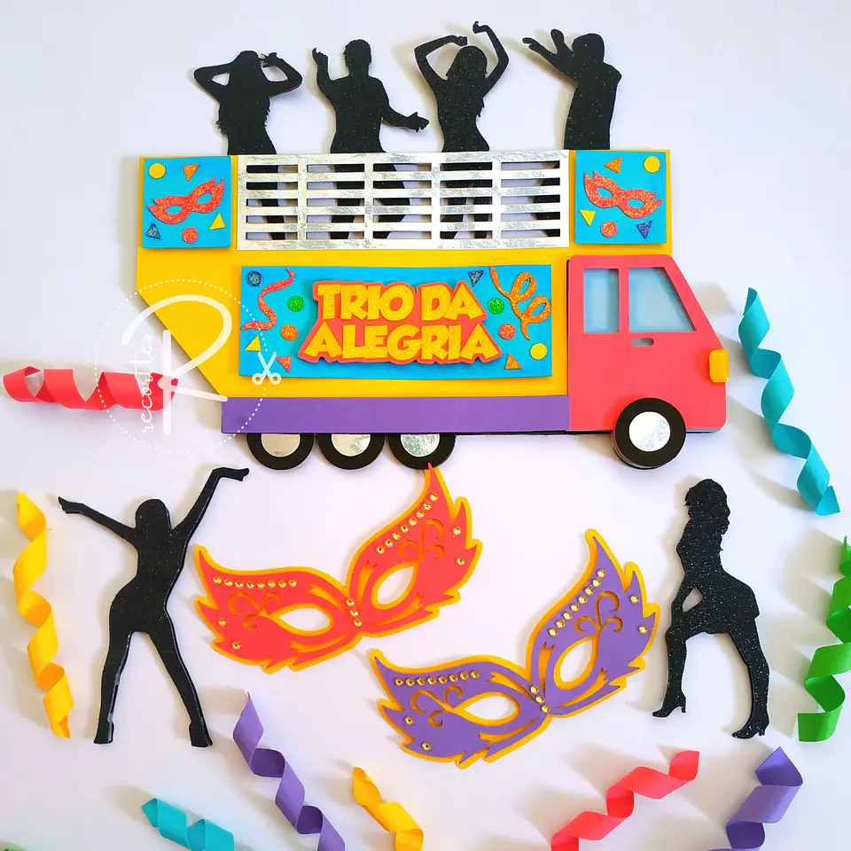  Arquivo Topo de Bolo Trio Eletrico Carnaval 1