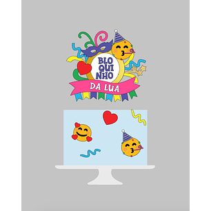 Arquivo Topo de bolo Bloquinho de Carnaval