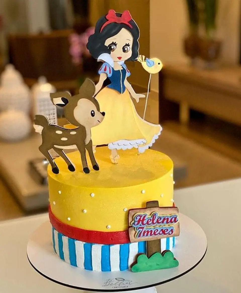 Arquivo de Corte Topo de Bolo Branca de Neve 1