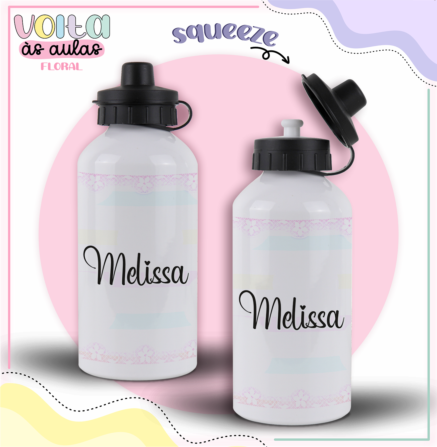 Arquivo Encadernação Kit Escolar Floral - LINA CRIATIVA 2