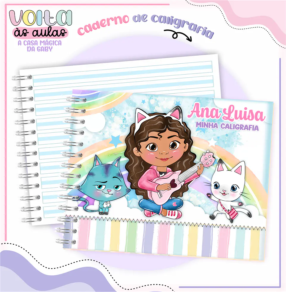 Arquivo Encadernação Kit A Casa Mágica da Gabby - LINA CRIATIVA 8