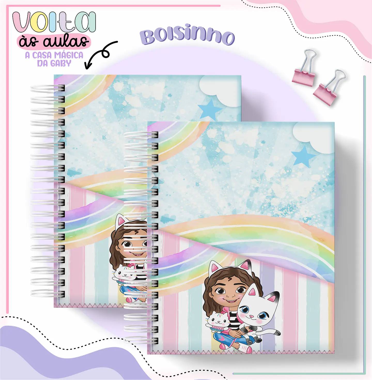 Arquivo Encadernação Kit A Casa Mágica da Gabby - LINA CRIATIVA 9